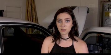 Thick Brunette Teen Stepdaughter Sucks Daddys Dick In The Garage Pov (Amilia Onyx)