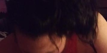 Sloppy deepthroat blowjob 