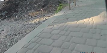 G-string on amazing chick's ass in real upskirt vid