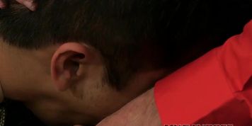 Spencer Williams offers his ass to his boss Mitch Vaughn