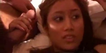 Tight asian trying out to become a pornstar