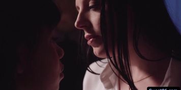 Angela White interracial lesbian sex with ebony teen Jenna Fox