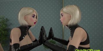 Horny FUTANARI Mistress Dominates Sexy Woman