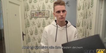 DEBT4k Ehemann hat die Schlampe gefickt und sich vom Schuldeneintreiber ficken lassen (Andy Kay)