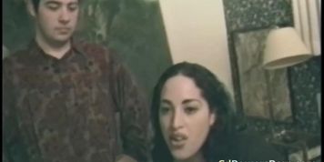 Busty girl in retro porno gets eaten out