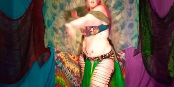 Gorgeous Thick PAWG Belly-Dancing and teasing