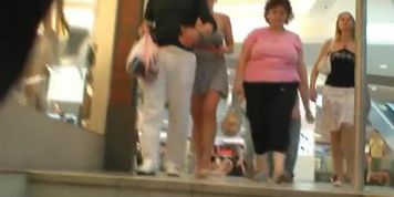 Hot voyeur video of random chicks in/near his local mall