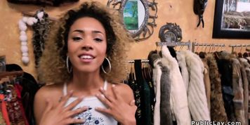 I KNOW THAT GIRL - Small tits ebony fucks in public (Xianna Hill)