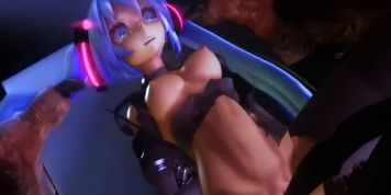 Demon and monster screw miku (hentai))