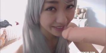 Busty Asian Dildo Ride