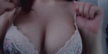 ASMR tit rub tease