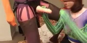 Hot and weird lesbian scene