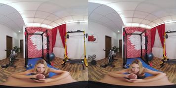 Sexercise with Fit Blonde in VR