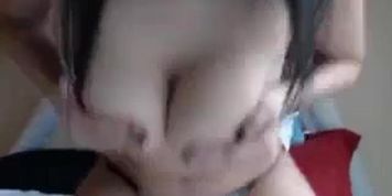 Natural beauty with huge real boobies live on webcam