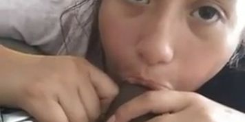 She likes to suck on it just for the hell of it sometimes