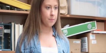 Teen Thief Sucks Dick In Security Office