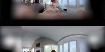 Sexy Redhead Sucks And Fucks You In Virtual Reality