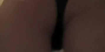 Black thong peeped during a bus ride