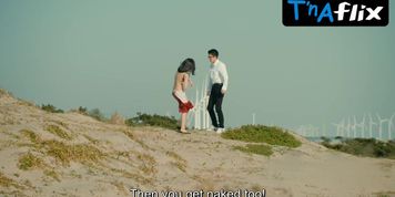 Michiko Suzuki Breasts,  Thong Scene  in Wet Woman In The Wind