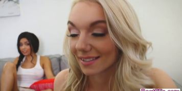 Couch gets the best view of the hardcore sex action