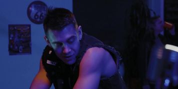Biker dude falls for TS girl Khloe Kay in a club