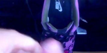 I cum on my girlfriends Nike air force