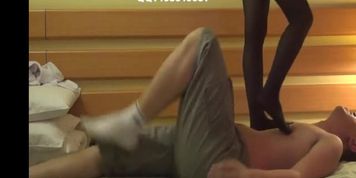 Chinese nylon cruel trample