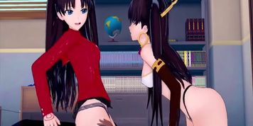 FATE RIN TOHSAKA AND ISHTAR 3D HENTAI