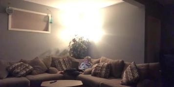 Girl takes pants down to watch porn flicking the bean
