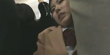 Schoolgirl groped by Stranger in a crowded Train 09