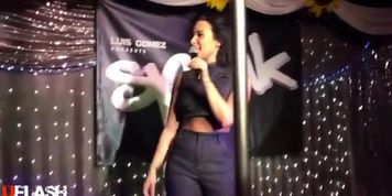 erection next to Demi Lovatos