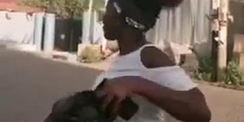 Beautiful Ebony Dancing With her BIG ASS  