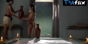 Lucy Lawless Breasts Scene  in Spartacus