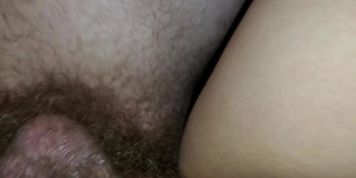Cute brunette Asian girl takes boyfriends load to the he face after deepthroating