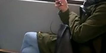 Dickflash for Teen on Train