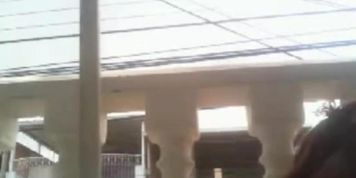 Public Masturbation with cucumber