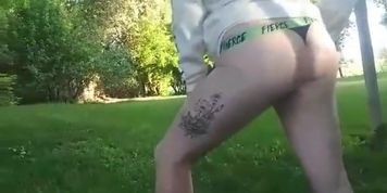 Showing off my butt 