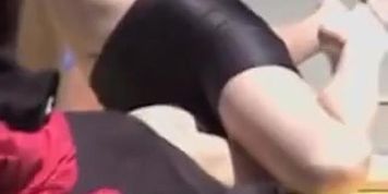 Sporty girl doing her yoga on my voyeur candid video 01zs