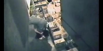lesbian caught at work - security cam