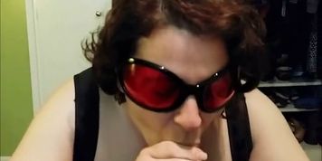 Chubby cougar POV Blowjob POV