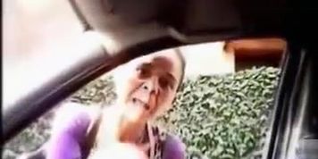 Stranger gets in the car to give him a handjob