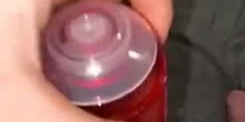 Naught girl making herself squirt