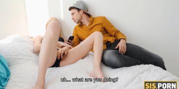 SIS.PORN. Arousing girl practices taboo techniques (Kristen Clover, Oliver Trunk)