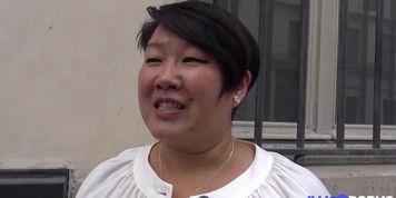 Asian milf Celine gets her ass fucked at the hotel where she works