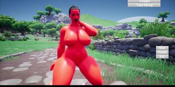Feign gameplay red skin PAWG BBW cowgirl facesitting