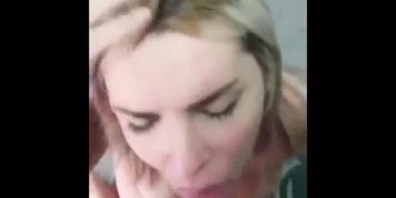 Cute Blonde Huge Facial