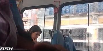 Flash Teen on Bus