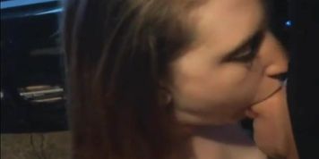 Busty Pretty Babe Giving a Hot Deepthroat