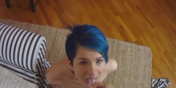 Kate the blue hair teen