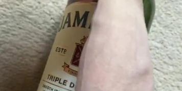 Whiskey bottle mastrubation 